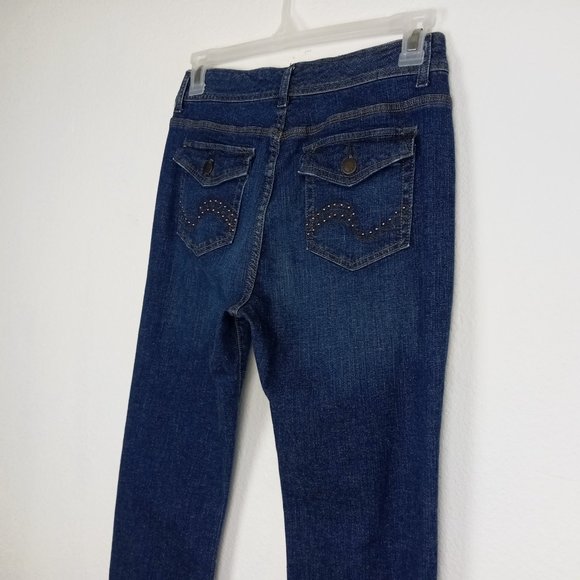 LEE Women's Boot Cut Jeans Size 10 S Slender Secret Lower Waist Button Flap PKTS - Picture 6 of 15